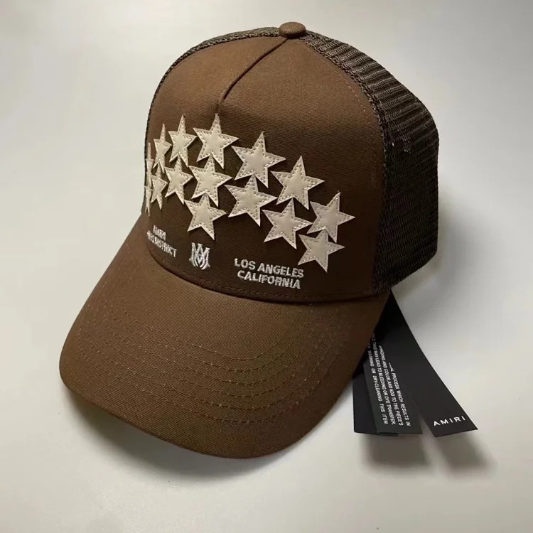 Amiri Trendy and fashionable baseball cap AM1R1 peaked cap, casual and versatile, men's and women's American retro letter series collection