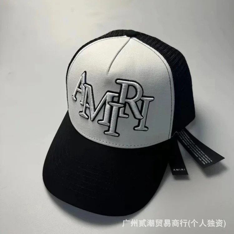 Amiri Trendy and fashionable baseball cap AM1R1 peaked cap, casual and versatile, men's and women's American retro letter series collection