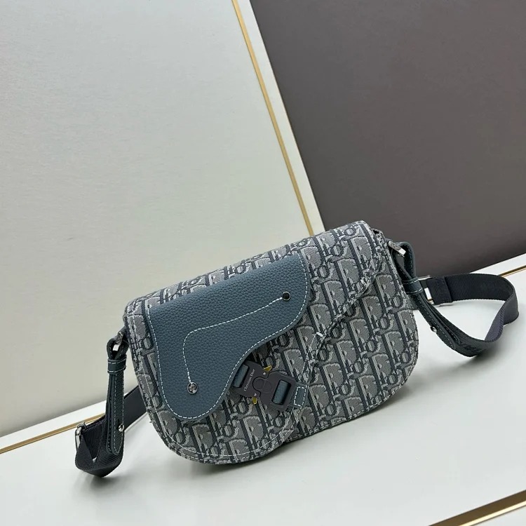 Dior Saddle bag messenger bag series collection. Grained cow leather