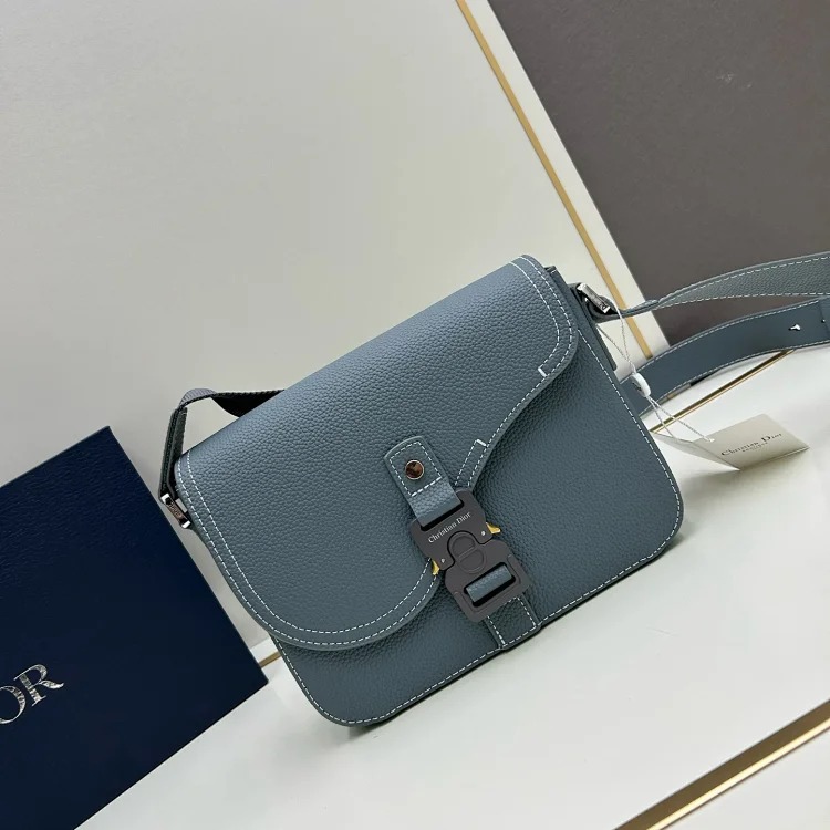Dior Saddle bag messenger bag series collection. Grained cow leather