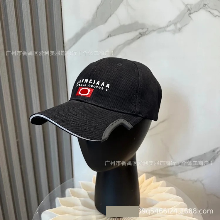 Korean style notch embroidered letters men's peaked cap baseball cap fashion trend casual sunshade solid color couple hat