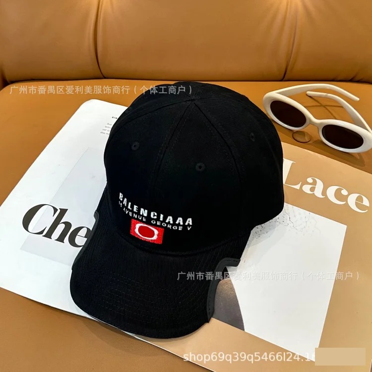 Korean style notch embroidered letters men's peaked cap baseball cap fashion trend casual sunshade solid color couple hat