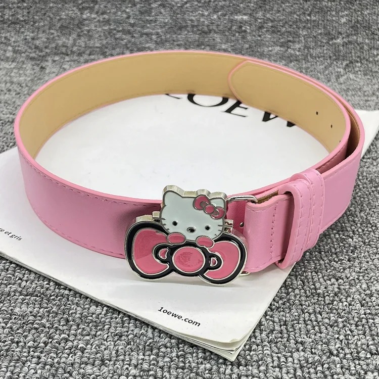 Hellokitt hot girl y2k pink bow belt millennium new Katie jeans layering niche image 4