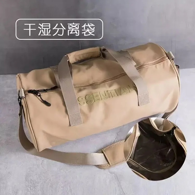 Fear of God FOG fitness bag ESSENTIALSpu leather small dry and wet separation travel bag handbag 24ss