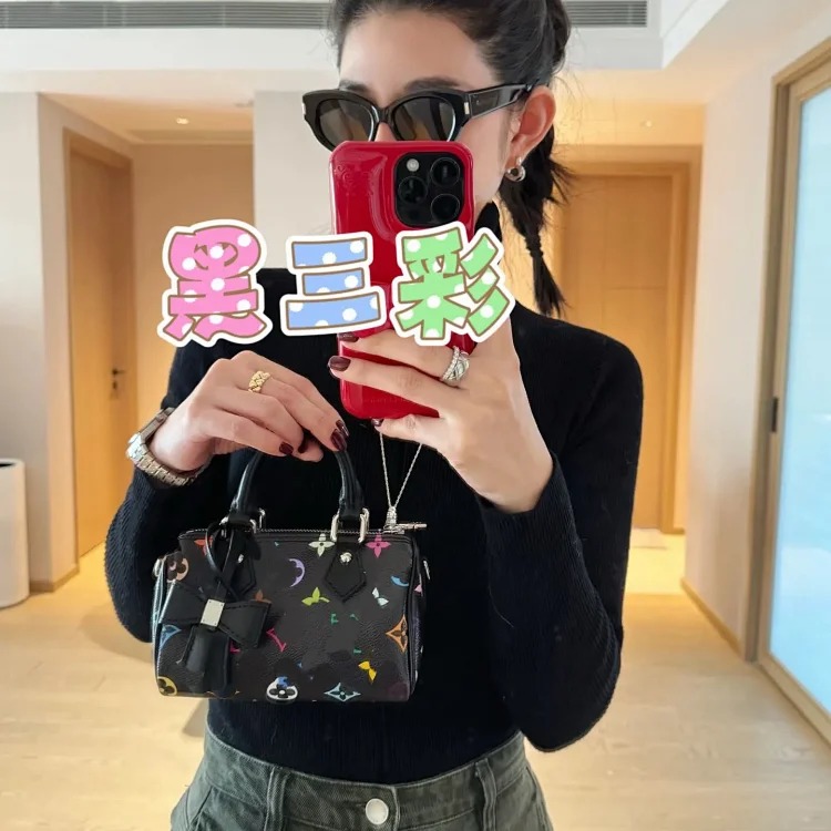 Key shell trailer bag Boston shoulder handbag hanging bag lipstick Boston mini handbag small bag new model image 3