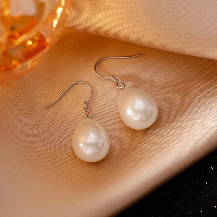 925 sterling silver water drop bead earrings for women new 2026 hot style simple earrings niche design high-end earrings