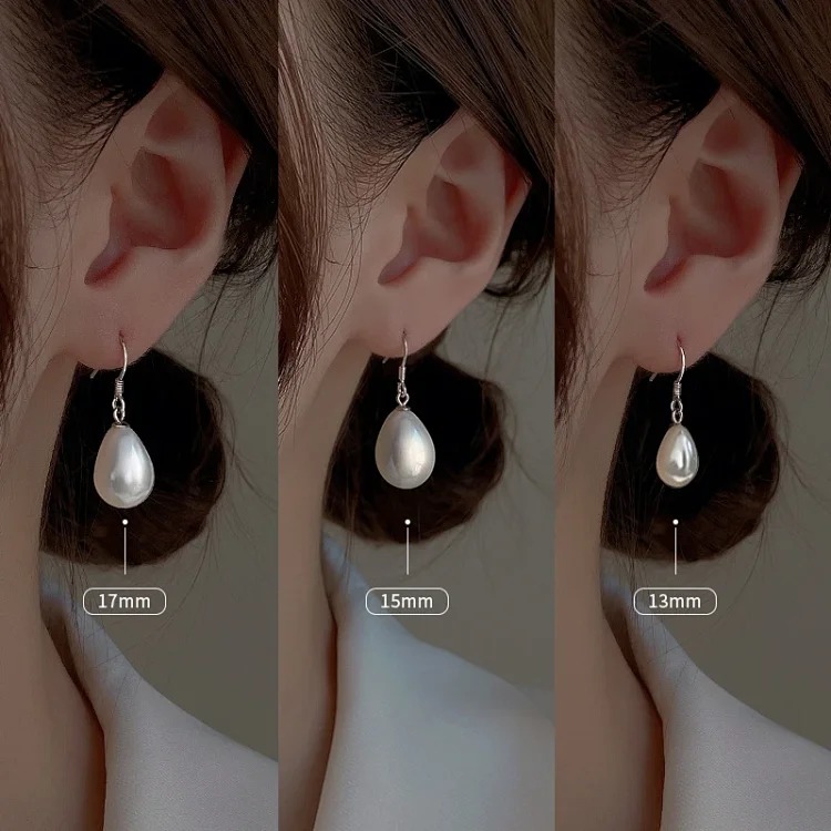 925 sterling silver water drop bead earrings for women new 2026 hot style simple earrings niche design high-end earrings