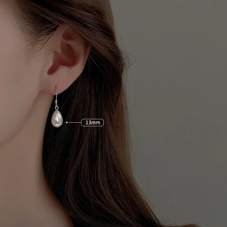 925 sterling silver water drop bead earrings for women new 2026 hot style simple earrings niche design high-end earrings