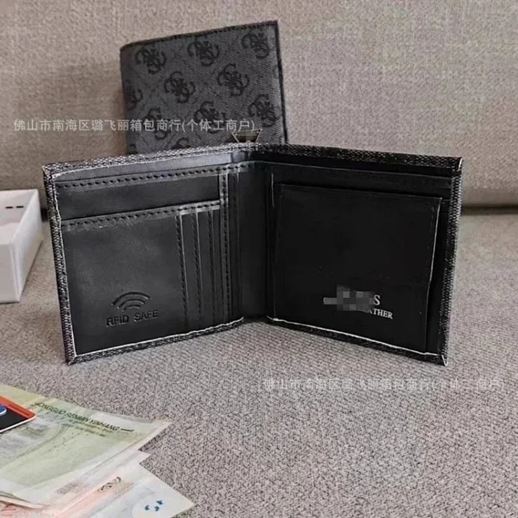 New wallet men's short fashion wallet with multiple card slots