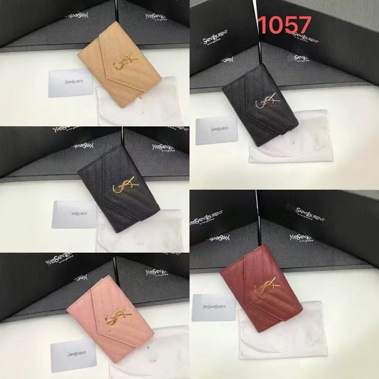 Caviar wallet gift box wallet tri-fold wallet men and women short genuine leather wallet change