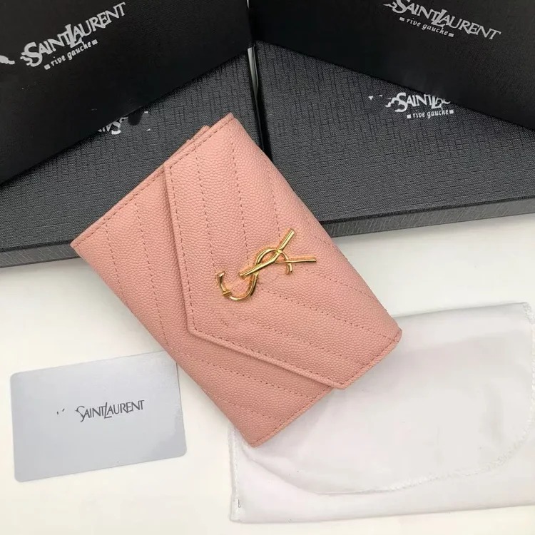 Caviar wallet gift box wallet tri-fold wallet men and women short genuine leather wallet change