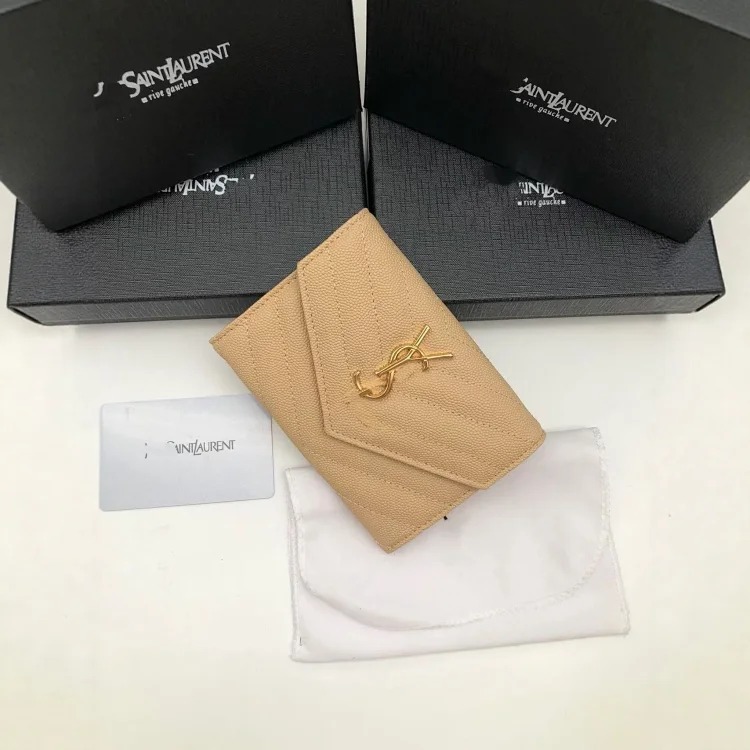 Caviar wallet gift box wallet tri-fold wallet men and women short genuine leather wallet change