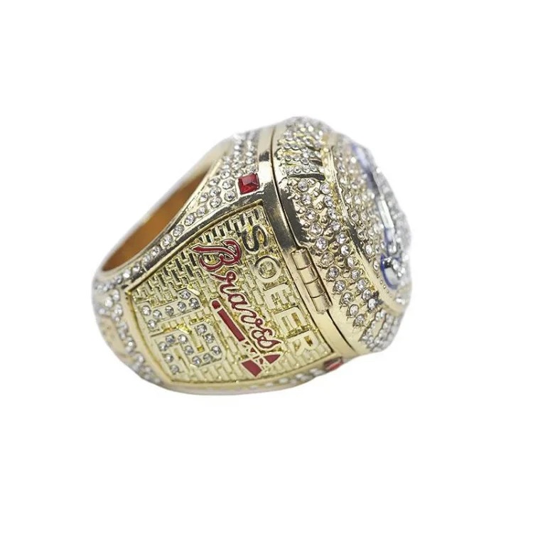 2021 Atlanta Braves MLB Championship Ring Magnetic Flip Design(pic7) 2021 Atlanta Braves MLB Championship Ring Magnetic Flip Design