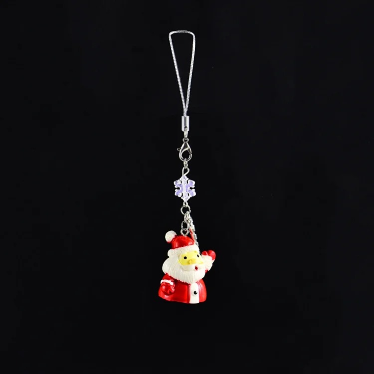 European and American best-selling cross-border new products Cartoon Christmas tree pendant Christmas snowflake mobile phone bag hanging key chain fashionable and versatile