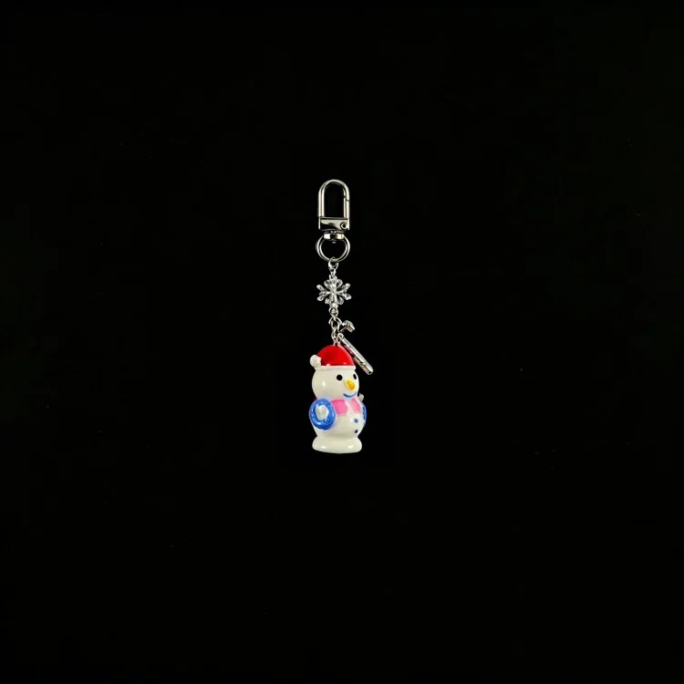 European and American best-selling cross-border new products Cartoon Christmas tree pendant Christmas snowflake mobile phone bag hanging key chain fashionable and versatile