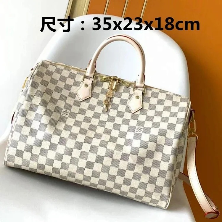 2025 new m men's bag genuine leather pillow bag Boston women's bag travel bag travel bag Darth Vader business bag image 4