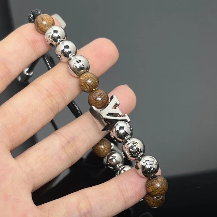 European and American style colorful beaded bracelet, temperament, Internet celebrity style, titanium steel, light luxury, niche design, high-end beaded chain