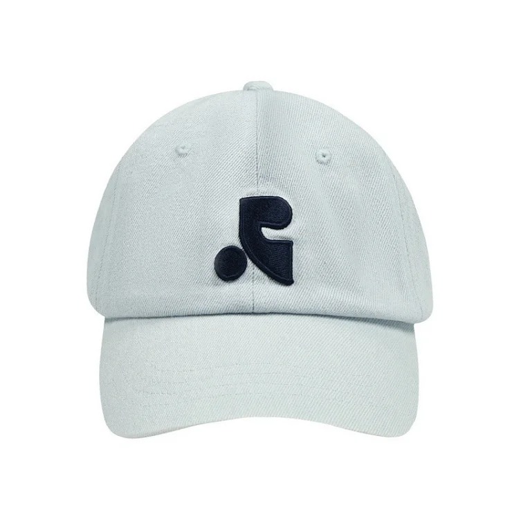 Korea Rest And Recreation washed denim baseball cap embroidered letters sun visor cap for men and women