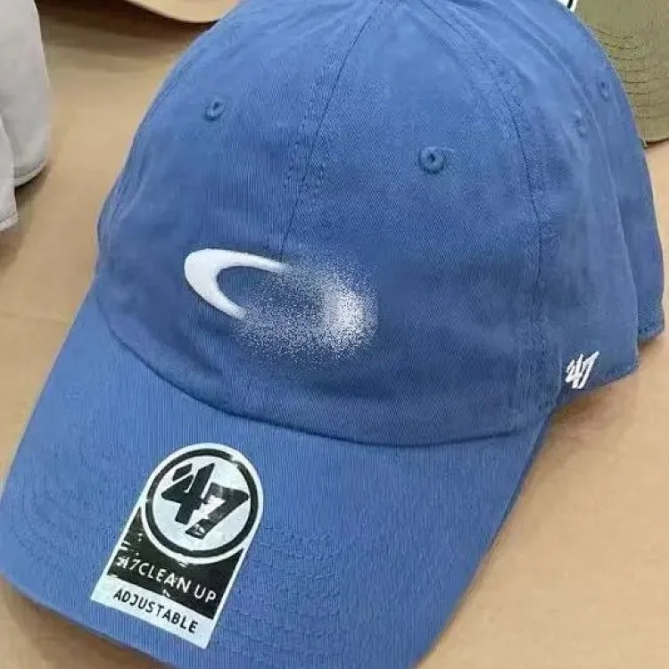 Spot OKLY Ollie 47brand men's and women's joint curved brim retro washed embroidered baseball cap