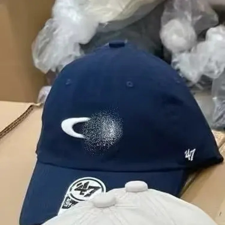 Spot OKLY Ollie 47brand men's and women's joint curved brim retro washed embroidered baseball cap