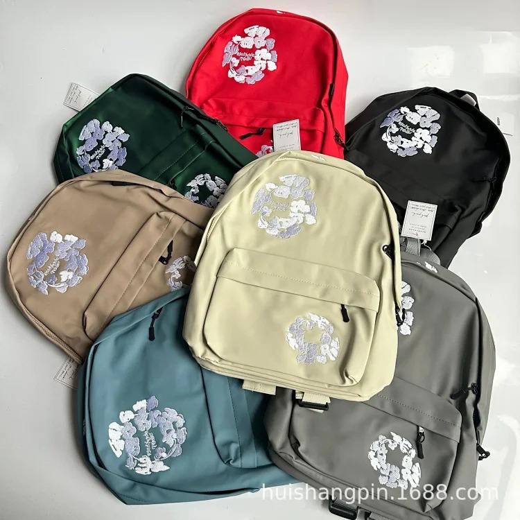 2025 new style embroidered backpack for men and women