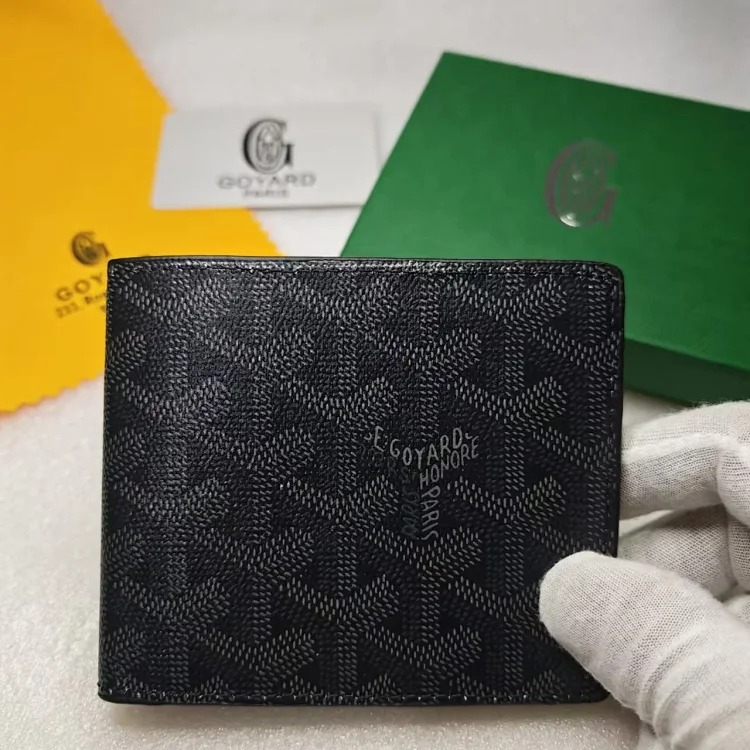 Dog Tooth Coin Purse Business Printed Folding Wallet Multifunctional ID Card Holder image 3