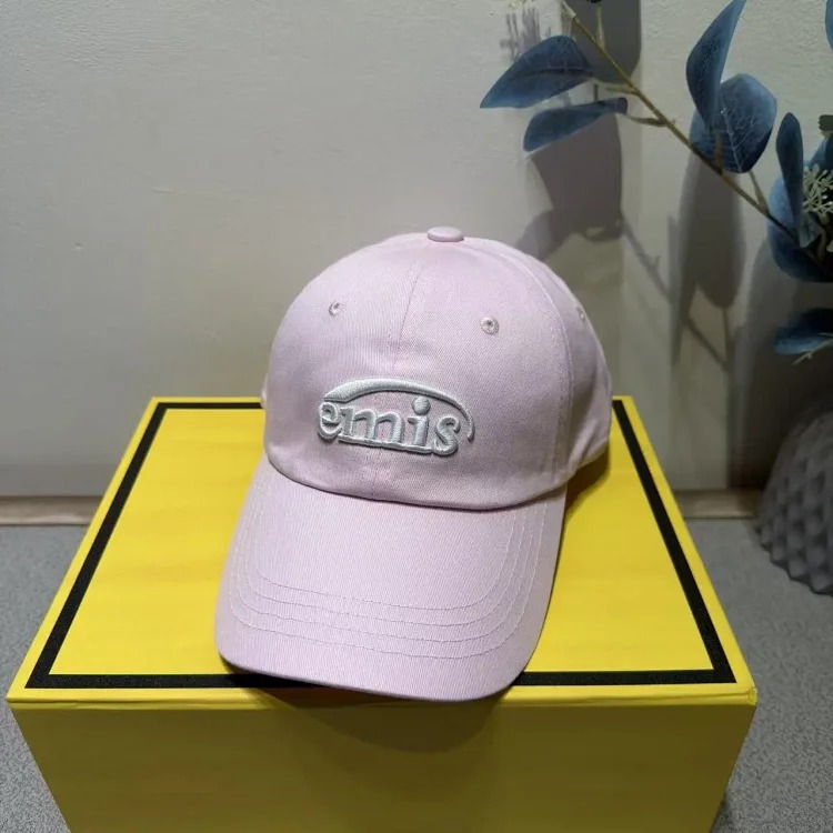 Korean hat baseball cap peaked cap men and women same style four seasons multi-color large head solid color soft top navy blue sports hat