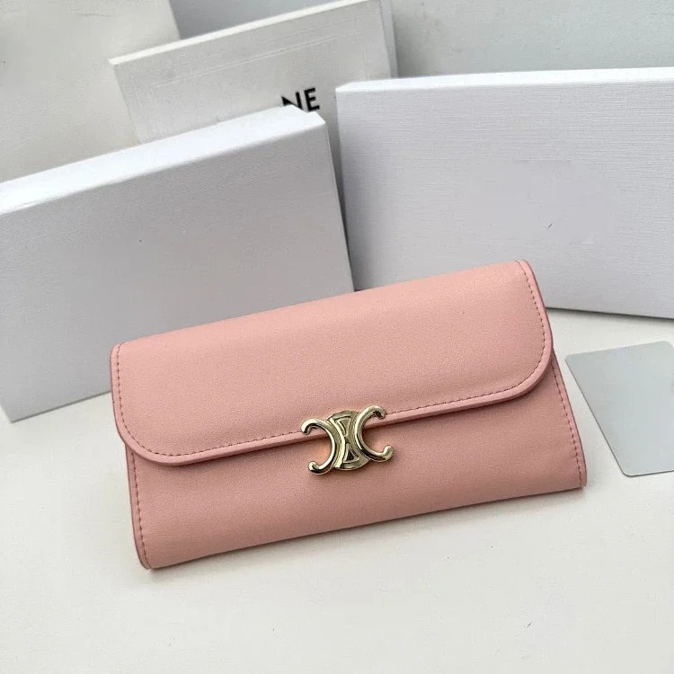 SL new genuine leather long card holder coin purse mobile phone bag zipper flip long money-5821