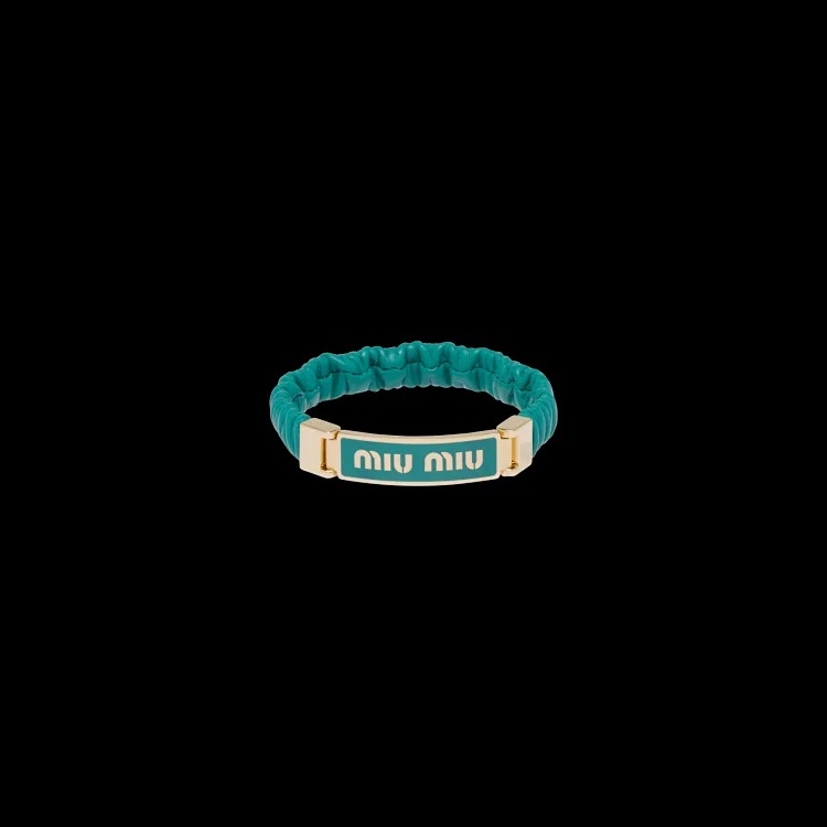 Enamel square brand soft sheepskin pleated bracelet for women new versatile fashion bracelet-CY