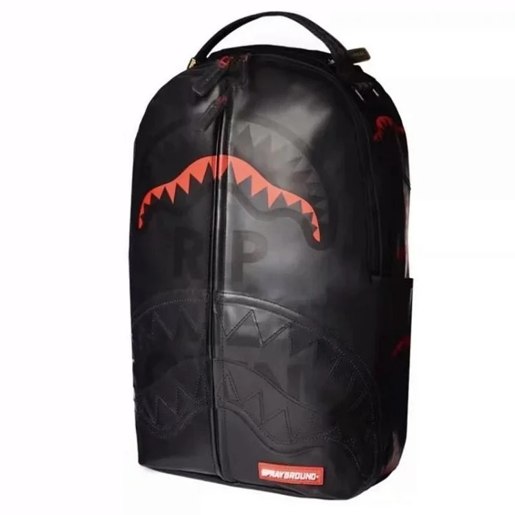 Sports backpack SG spoof shark hot girl student transparent large capacity trendy backpack casual travel school bag