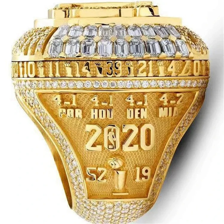 Cross-border hot style NBA 2020 Los Angeles Lakers championship ring strong magnetic detachable cover ring ready for sale image 5