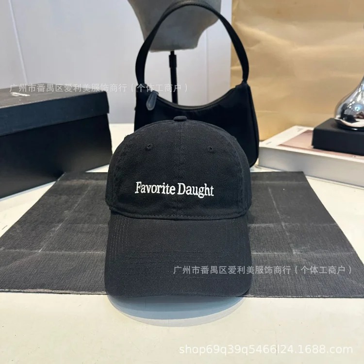 Autumn and winter soft-top baseball cap with embroidered letters, Korean for men and women, casual sunshade, solid color, small peaked cap with face, for men and women, couple