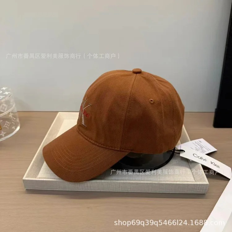 Spring and style letter embroidered soft top men's baseball cap outdoor washed curved brim women's fashion peaked cap wholesale