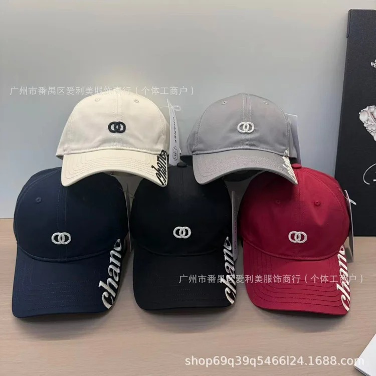 New style side letter embroidery soft top slimming baseball hat for women spring and summer fashion casual age-reducing peaked cap for men