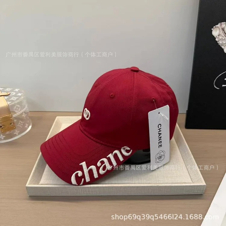 New style side letter embroidery soft top slimming baseball hat for women spring and summer fashion casual age-reducing peaked cap for men
