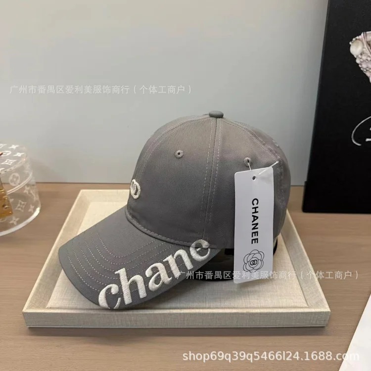 New style side letter embroidery soft top slimming baseball hat for women spring and summer fashion casual age-reducing peaked cap for men