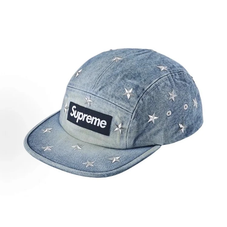 Chanel Original development SUP star embroidered boxlogo washed denim two-color peaked cap