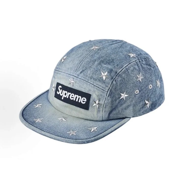 Chanel Original development SUP star embroidered boxlogo washed denim two-color peaked cap