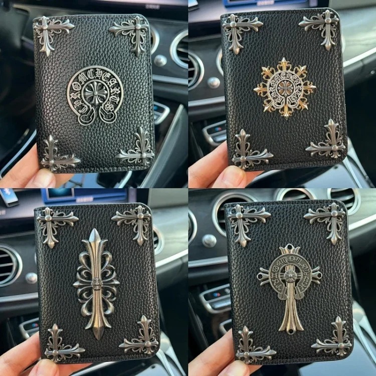 Crow ultra-thin small card holder men's genuine leather mini compact card holder multi-card slot simple cowhide card holder ID card holder