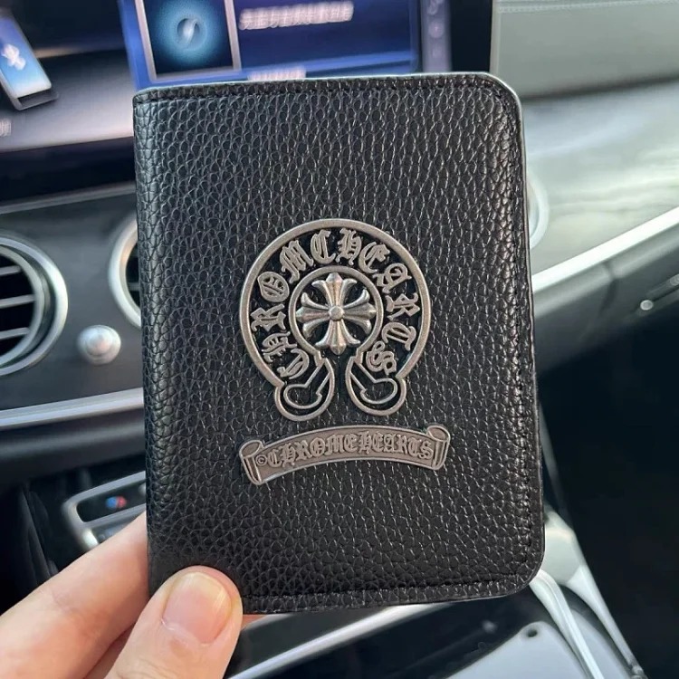 Crow ultra-thin small card holder men's genuine leather mini compact card holder multi-card slot simple cowhide card holder ID card holder image 2