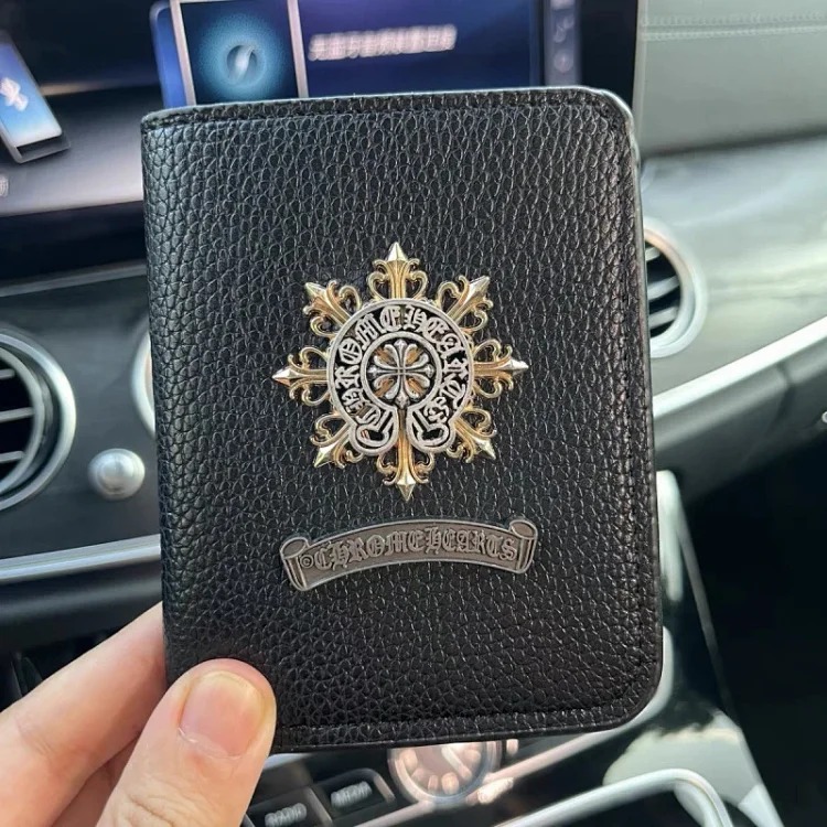 Crow ultra-thin small card holder men's genuine leather mini compact card holder multi-card slot simple cowhide card holder ID card holder image 3