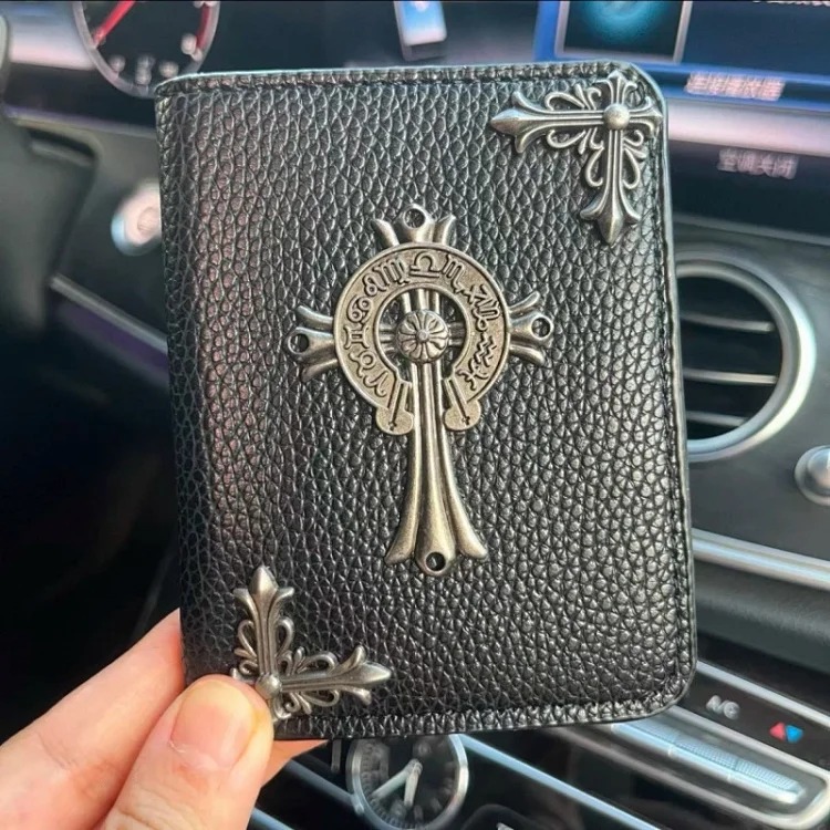Crow ultra-thin small card holder men's genuine leather mini compact card holder multi-card slot simple cowhide card holder ID card holder image 6