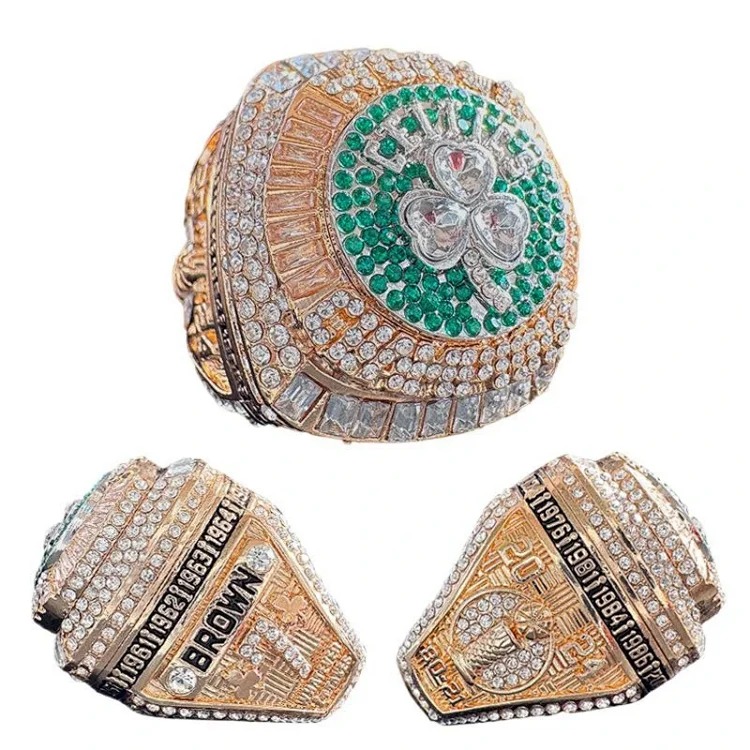2024 Official Boston Celtics Basketball Championship Ring Men's Ring Amazon Popular Souvenir image 4