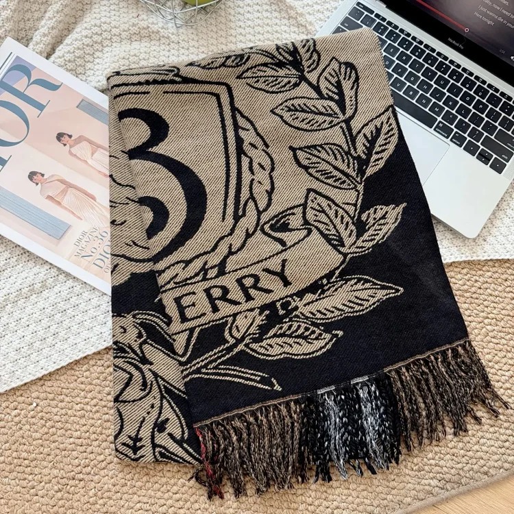DX33-4 double-sided scarf, elegant and fashionable autumn and winter item, 100% lambswool