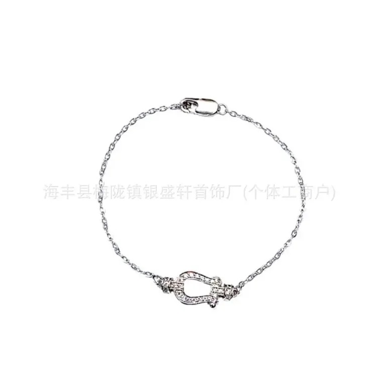 Feijia Rede bracelet thick V gold plated 18k gold small diamond full diamond hand jewelry women wholesale generation