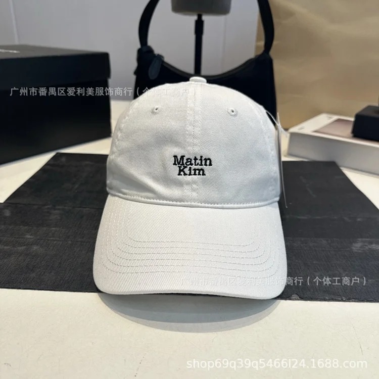 Japanese retro washed old baseball cap women's embroidered letters soft top sunshade face small duck cap wholesale