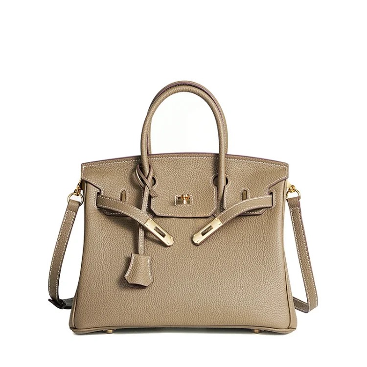 Hermes Carefully selected high-wax togo first-layer cowhide Birkin bag European and American genuine leather pebbled pattern large-capacity handbag
