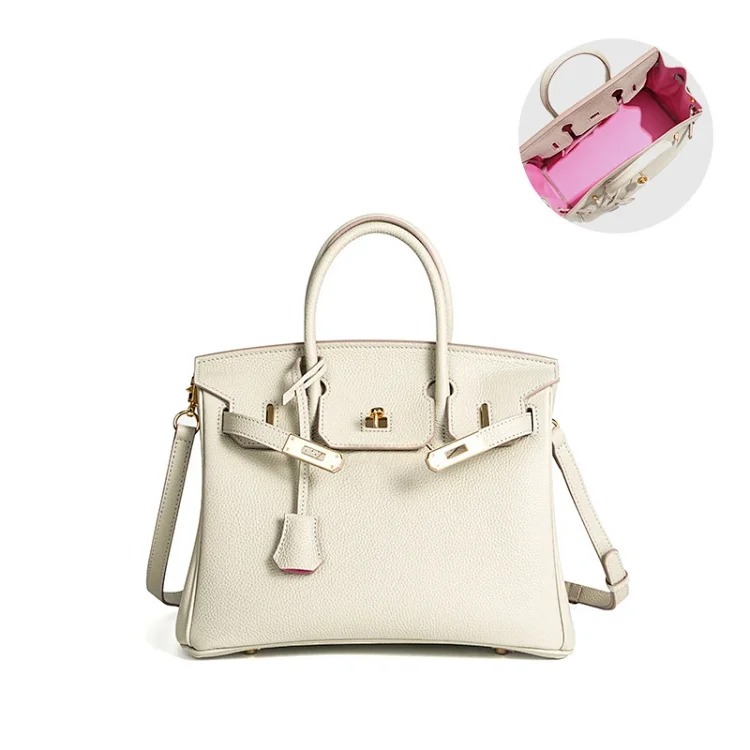 Hermes Carefully selected high-wax togo first-layer cowhide Birkin bag European and American genuine leather pebbled pattern large-capacity handbag