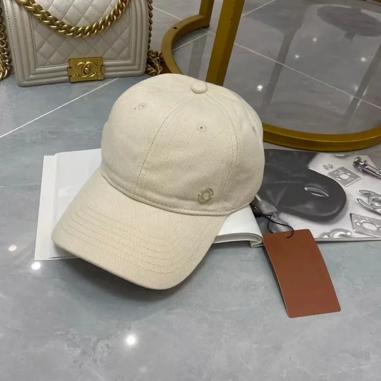 New style 1P round mark iron ring letters trendy brand baseball hat women's soft top showing face small couple big head casual peaked cap