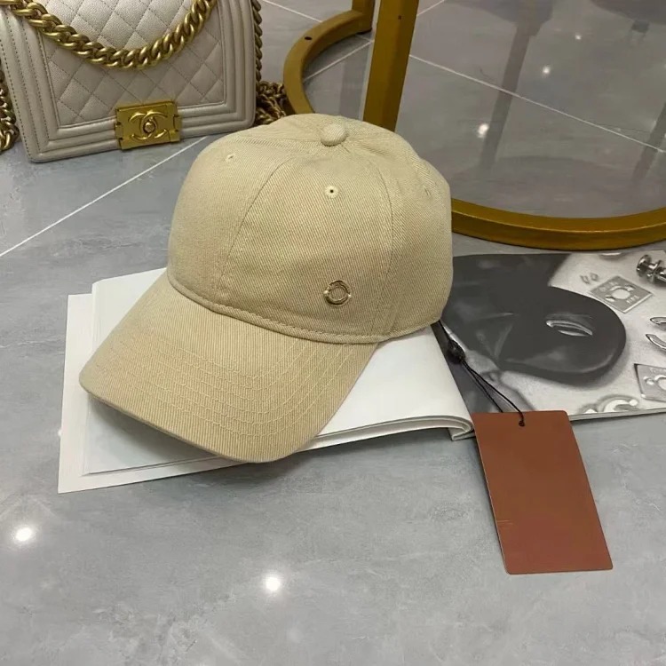 New style 1P round mark iron ring letters trendy brand baseball hat women's soft top showing face small couple big head casual peaked cap